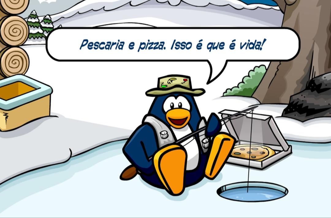 eu só queria ser esse pinguim do club penguin