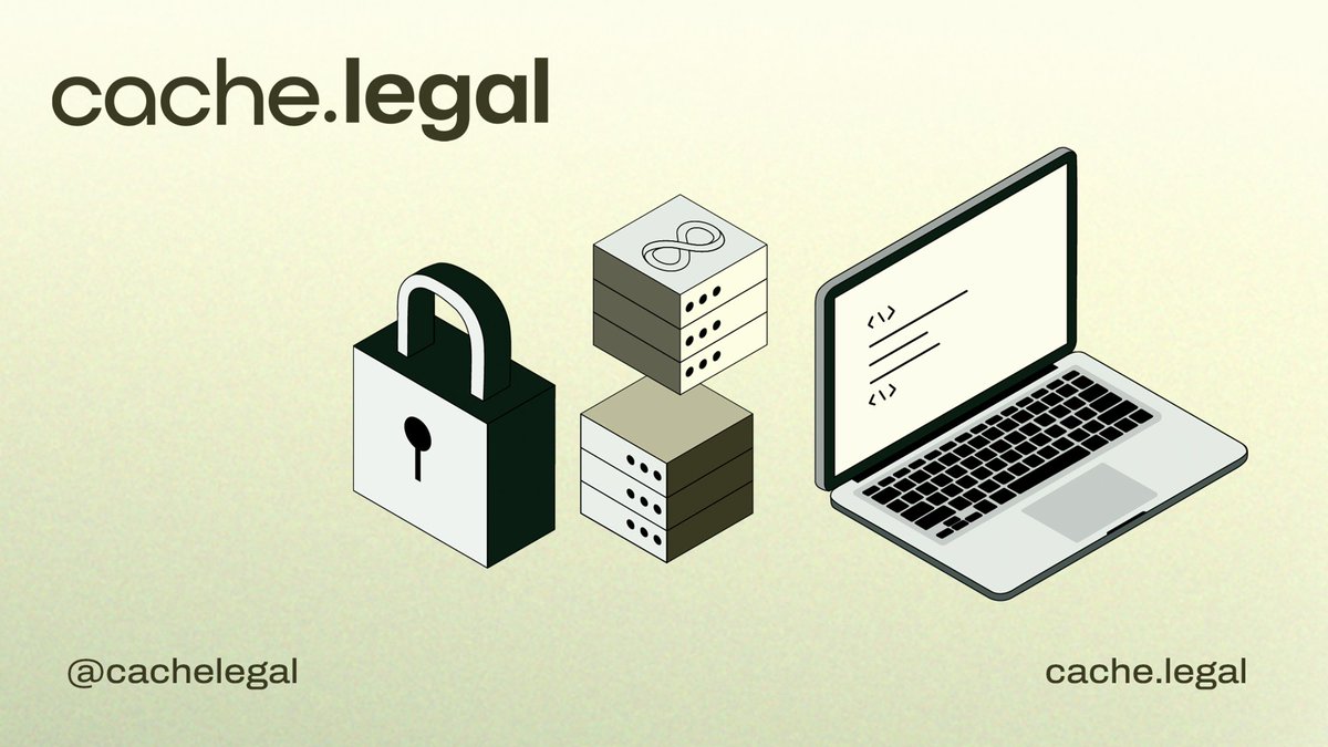 Cachelegal's tweet photo. With Cache Legal, your client’s data will be set in stone. Permanent, protected, and private—experience the future of immutable legal data storage. #DataDurability #LegalTech https://t.co/LYRdFZIoyQ