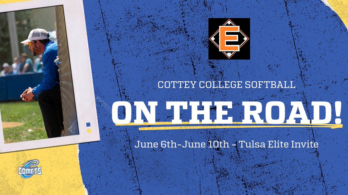 CotteyCometSB's tweet image. Coach Dillon is headed to Tulsa for the Tulsa Elite Invite! Send us those schedules as we’re looking for the next Comets! 

#cotteysoftball #gocomets
