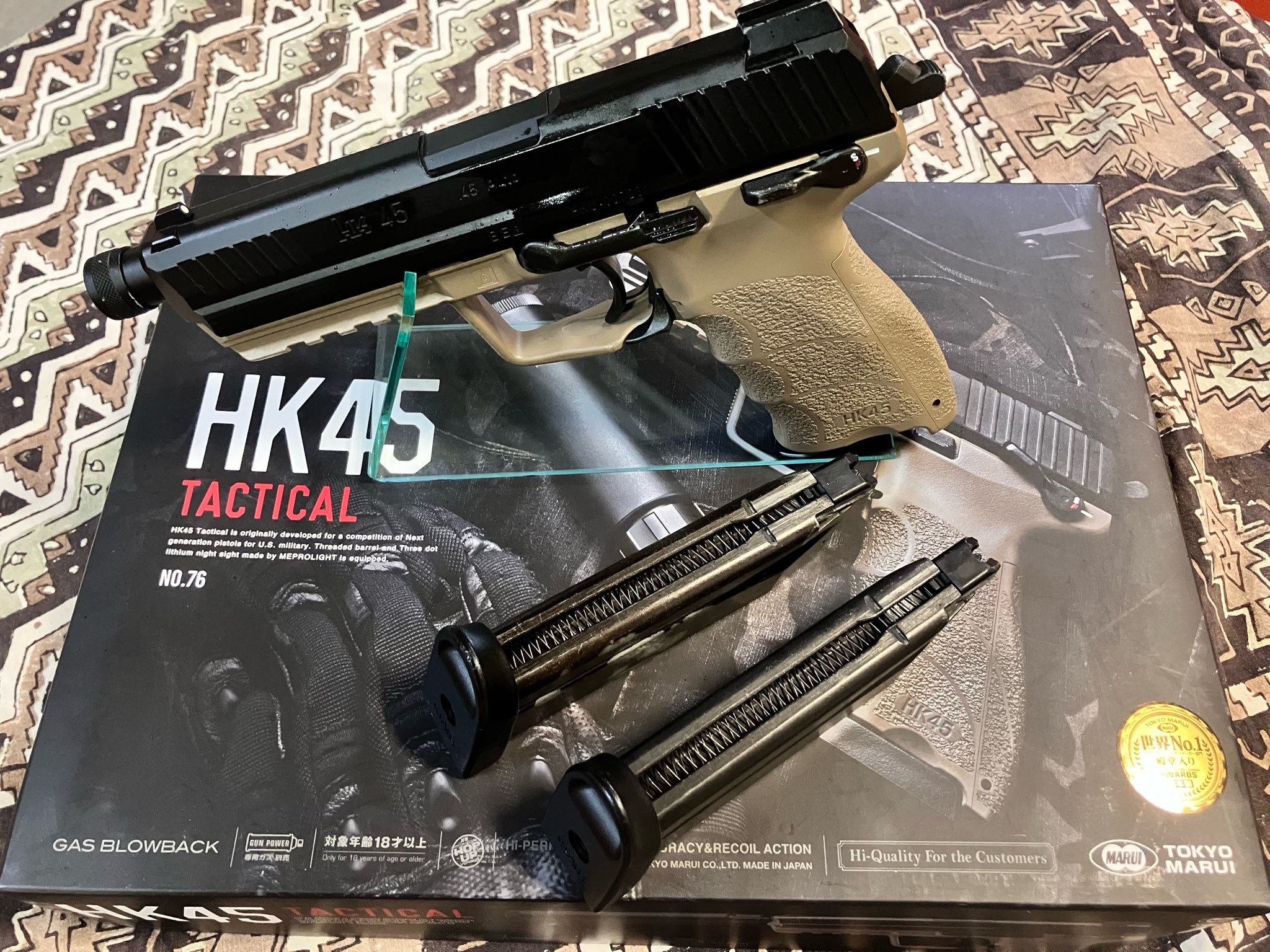 【極美品】東京マルイ HK45 タクティカル NO.76 東京マルイ HK45 タクティカルブラックが9月6日に登場！