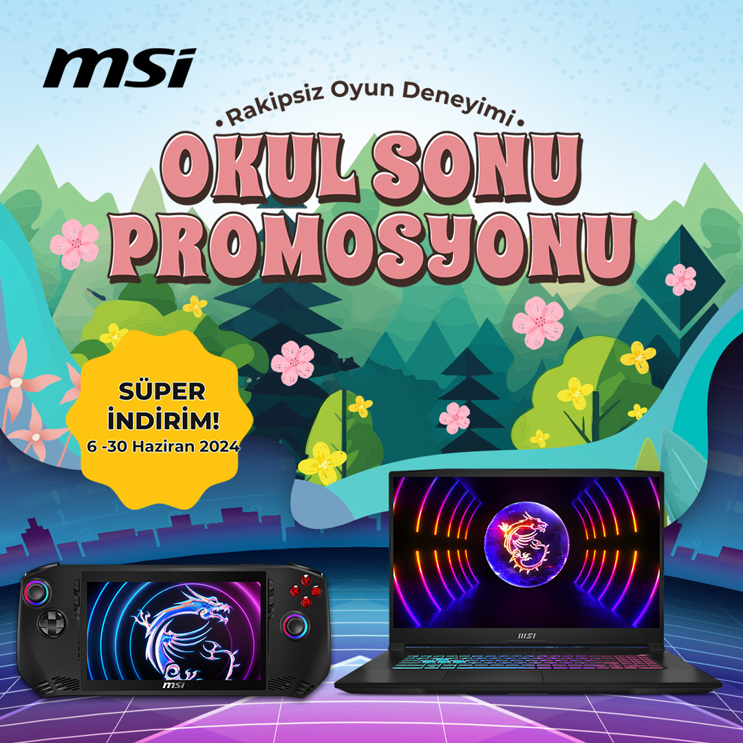 OverGame's tweet photo. MSI Okul Sonu İndirimleri Başladı!

Özel fiyatlar ile kaçırılmayacak fırsatlar OverGame'de!

https://t.co/LGIQ1q9p9F

#OverGame #MSI #MSIClaw #Laptop #OkulSonuİndirimleri #İndirim #Gaming #OyununEnHeyecanlıYeri #OverGameMağazaları #OverGameWebCom https://t.co/SlcxJ6glwt