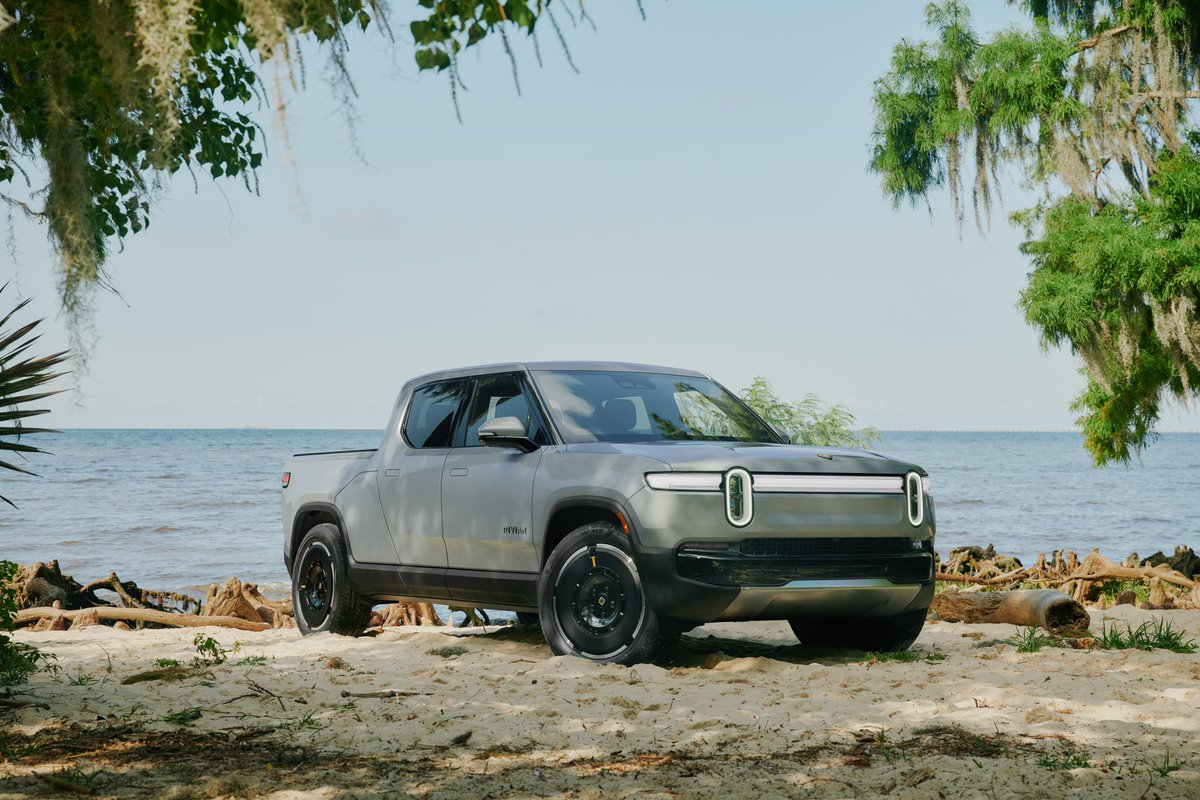 MKBHD's tweet photo. New Rivian refresh! Essentially a second generation R1T and R1S

Starting prices:
• R1S: $75,900
• R1T: 69,900

• Minor exterior design changes
• New charging indicator LEDs in the tail light bar
• New drive units and smoother suspension
• New wheels and tires, and interior trims, new heat pump
• New software UI that looks like a video game, powered by Unreal Engine
• Keyless entry that can be added to Apple Wallet or some Google Pixels
• Tintable sunroof(!!)
• Still a CCS port (??)
• Up to 420 miles of range (Dual motor, max pack)

Psycho top spec: The highest end R1T has 1,025 horsepower, does 0-60 in <2.5s (Cyberbeast did 2.6) and quarter mile in 10.5 (Cyberbeast did 11.0)