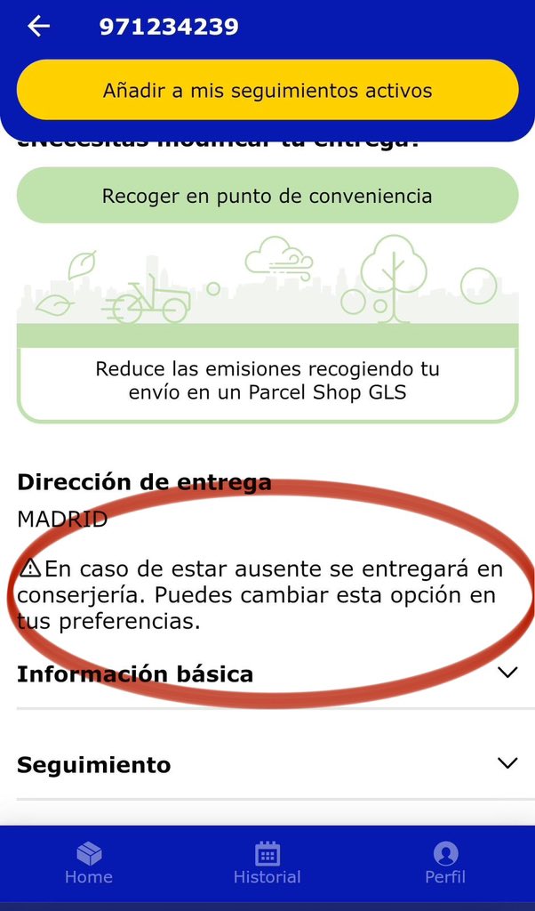 Mamen_Pin's tweet photo. @GLS_Spain Hola!! Llevo dos días intentando que podáis dejar mi pedido de @ZARA en la portería de mi casa. Pero no hay manera!!! Dicen que vienen a casa, pero no consigo qué nadie lo deje en la portería!!! Que tengo que hacer 🤯🤯🤯??? https://t.co/x0XRfNIt6e