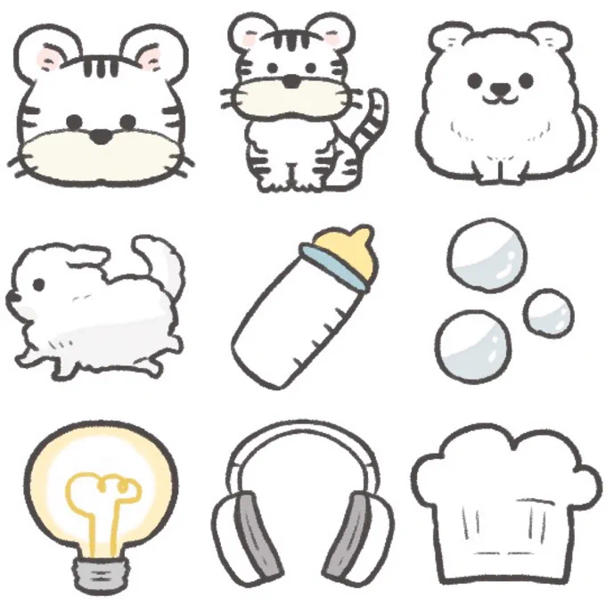 White🔗🤍淡色 