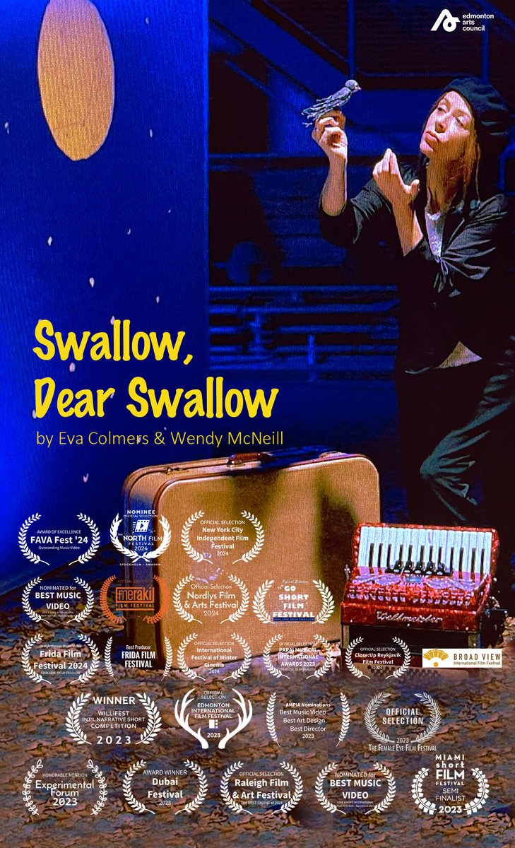 Wonderful news! Swallow, Dear Swallow was just selected by Buenos Aires Indie Shorts Awards as well as the Pune Short Film Festival! Fly, Swallow, fly! 
Thank you cast and crew.