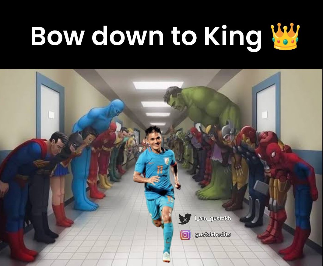 i_am_gustakh's tweet photo. Happy Retirement King ...👑 #SunilChhetri 🐐 https://t.co/CVCR9qFhNT