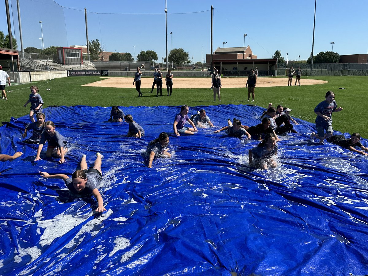 Chargers Softball (@kcsb_chargers) on Twitter photo The sun FINALLY came out for the final day of camp — perfect scrimmage & SLIP N’ SLIDE weather☀️
Thank you to all our campers who came out and spent time with us this week. See y’all next year!🥎 <a href="/KISDAthletics/">Keller ISD Athletics</a> <a href="/Chargers_CHS/">⚡️Keller Central Athletics⚡️</a> #BTM The sun FINALLY came out for the final day of camp — perfect scrimmage & SLIP N’ SLIDE weather☀️
Thank you to all our campers who came out and spent time with us this week. See y’all next year!🥎 <a href="/KISDAthletics/">Keller ISD Athletics</a> <a href="/Chargers_CHS/">⚡️Keller Central Athletics⚡️</a> #BTM