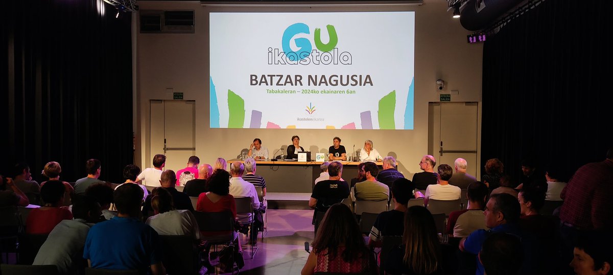 Ikastolen ohiko Batzar Nagusian elkartu gara, gaur, urteko balantzea egin eta kontuak itxi eta hurrengorako aurrekontuak eta planak adosteko. #guikastola