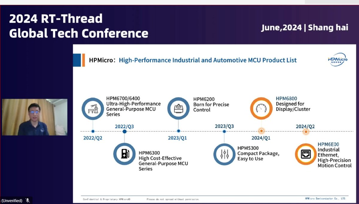 rt_thread's tweet photo. Today's third topic for RISC-V: HPMicro, a high-performance RISC-V platform. Join us now: https://t.co/mtNTpqPuaS
They are offering 10 HPM5300EVK #RISCV units to registrants of the 2024 RGTC. Register for free here: https://t.co/O0ABZEX0In
#opensource #RTOS #embeddded https://t.co/nYzDfVzf4F