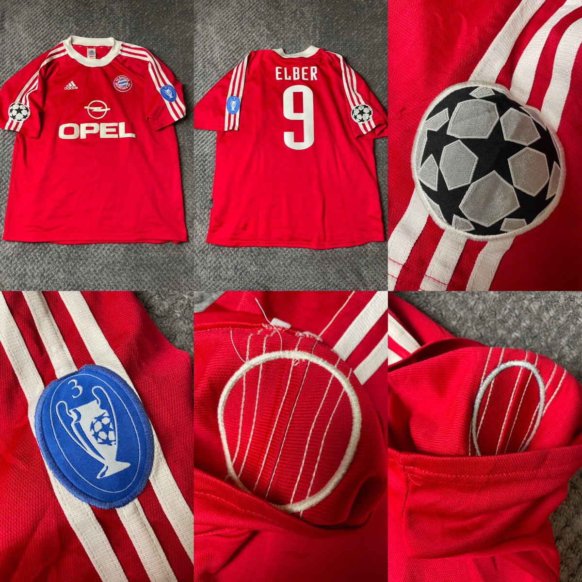 For sale.

Bayern Munich 00/01 European shirt.
XL.
Excellent condition.
£85 including delivery UK.