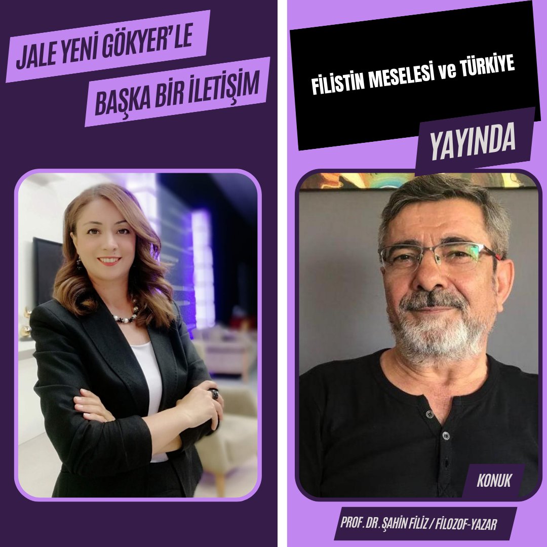 youtu.be/q6n32erL9eU

Filistin meselesi- Türkiye 
Üzerine gerçekleştirdiğimiz yayınımız Jale Yeni Gökyer ile Başka Bir İletişim Kanalımıza yükledi..Ücretsiz kanalımıza abone olup bildirimleri açabilirsiniz.
<a href="/proffiliz/">Şahin Filiz</a>