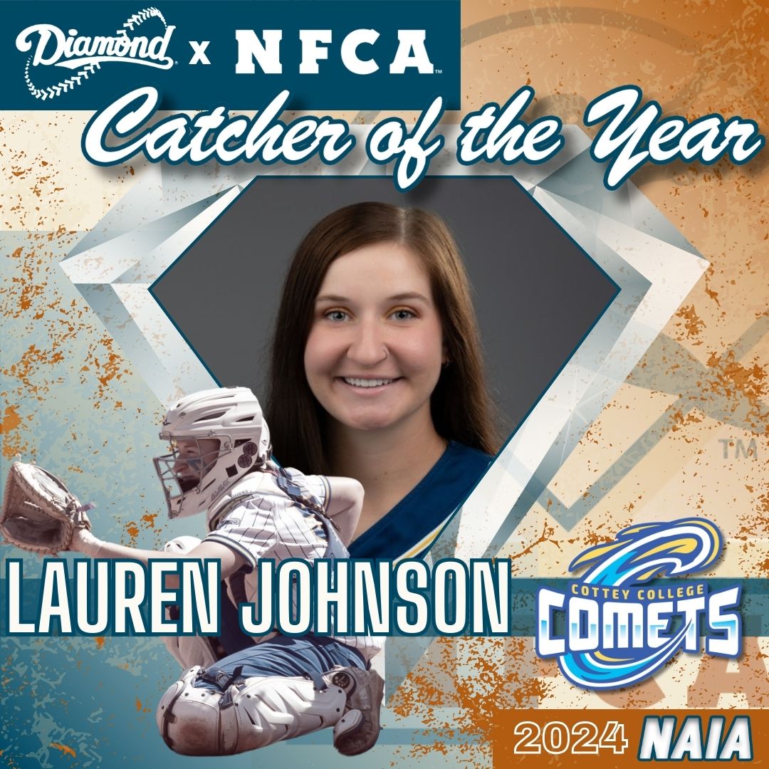 National Fastpitch Coaches Association (@nfcaorg) on Twitter photo 🚨 AWARDS ALERT: Congratulations to the 2024
<a href="/DiamondSportsCo/">Diamond Sports</a> / NFCA NAIA Catcher of the Year, <a href="/CotteyCometSB/">Cottey College Softball</a>'s Lauren Johnson! 🥎
🔗nfca.org/divnews/naia/2… 🚨 AWARDS ALERT: Congratulations to the 2024
<a href="/DiamondSportsCo/">Diamond Sports</a> / NFCA NAIA Catcher of the Year, <a href="/CotteyCometSB/">Cottey College Softball</a>'s Lauren Johnson! 🥎
🔗nfca.org/divnews/naia/2…