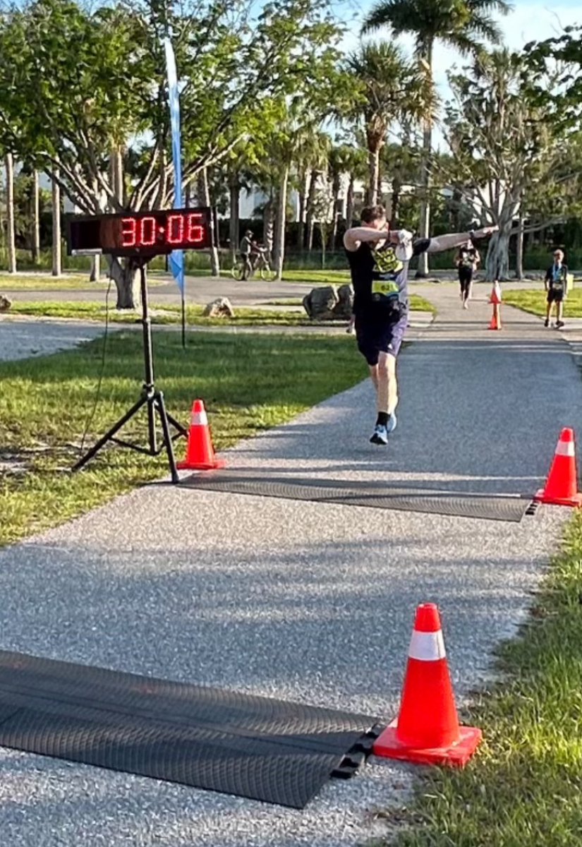BryanArbut's tweet photo. Great race in Fort Myers for #globalrunningday &amp; @fortmyersff BIG Run at Lakes Park. Needless to say I got smoked by this speed demon, but it’s hard to train for 92 &amp; sunny in Michigan! https://t.co/TRjC0wia9O