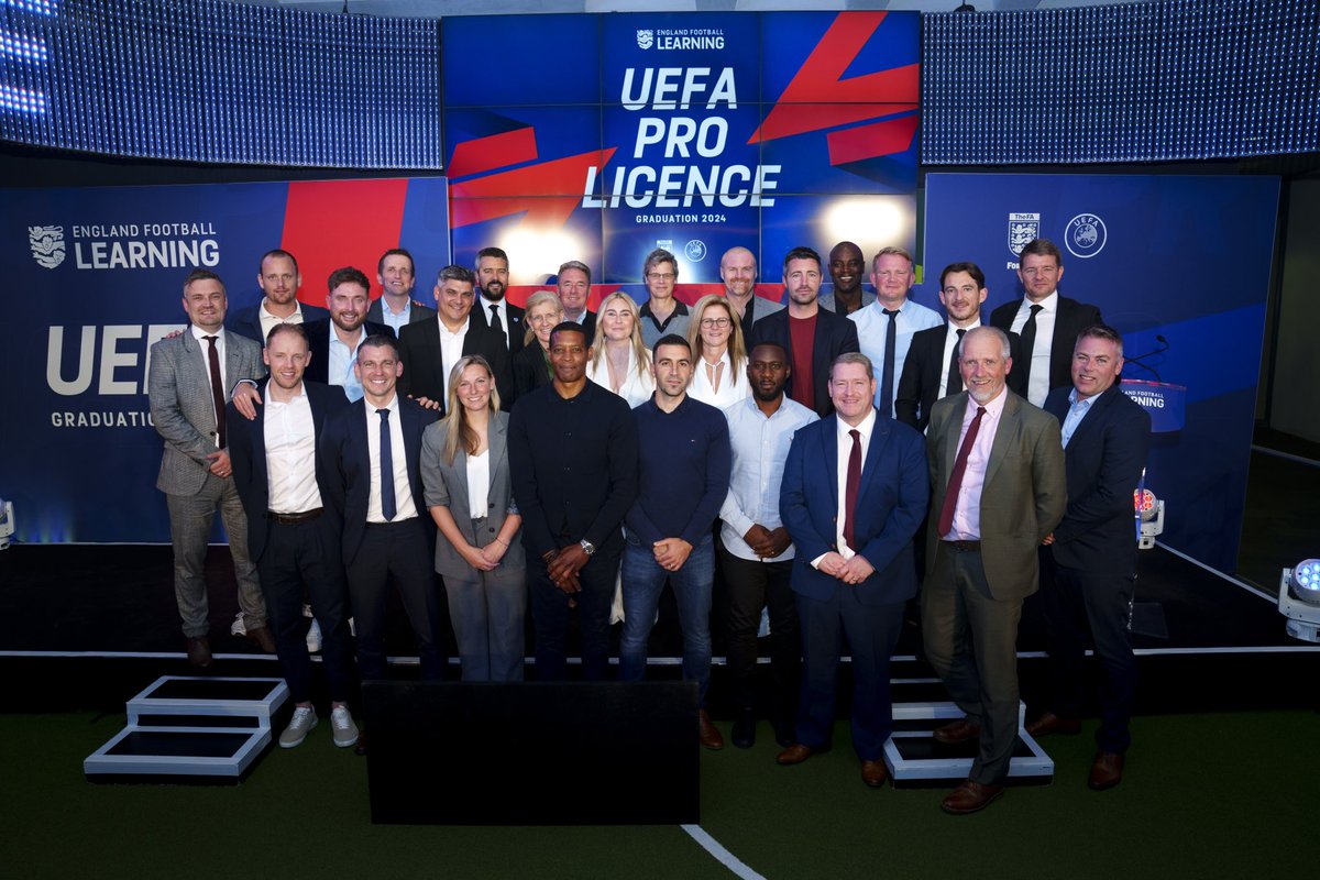 The UEFA Pro Licence class of 2024. 👏🎊