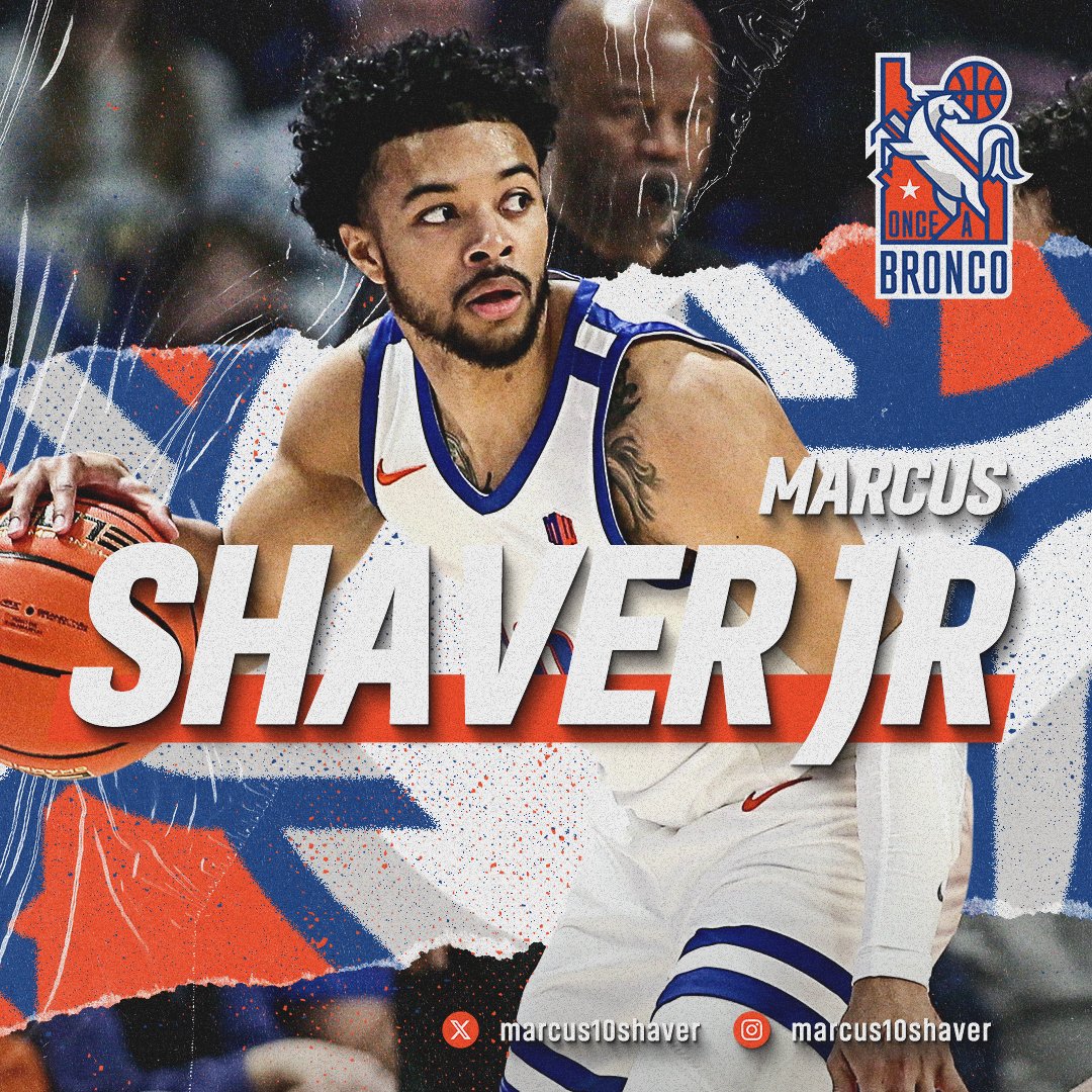 OnceABroncoTBT's tweet photo. BREAKING NEWS:

PLAYER ANNOUNCEMENT -- Please welcome
@marcus10shaver to @onceabronco for
@thetournament this summer!

Marcus was 5th in PPG in the Czech Republic this year as a rookie after helping @BroncoSportsMBB to back-to-back NCAA Tournament appearances. 

Welcome, Marcus! https://t.co/01rNg81hgs