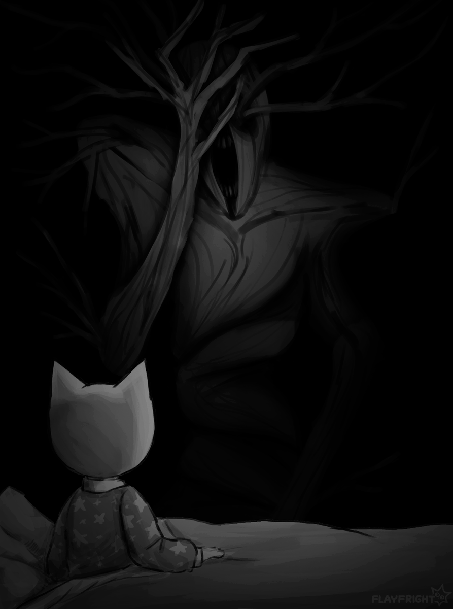 flayfright's tweet photo. When I was little I was afraid of the shadows of tree branches https://t.co/6AH5XqOGGJ
