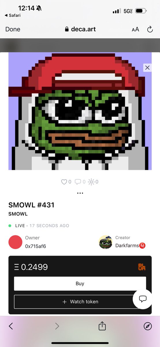 MrLobble's tweet photo. The guys over at @BOMESOLTWO (@bostonrob__ and @Moon_Fungus )
Yoloing and showing everyone dope #SMOWLs from @Darkfarms1 @bazingahappy make me wanna buy this…

Man I hate ETH so much from paying jet fuel gas prices, but should I get buy this and make it my PFP?!!

Hmmmm 🧐 https://t.co/6C2KxEcHtY