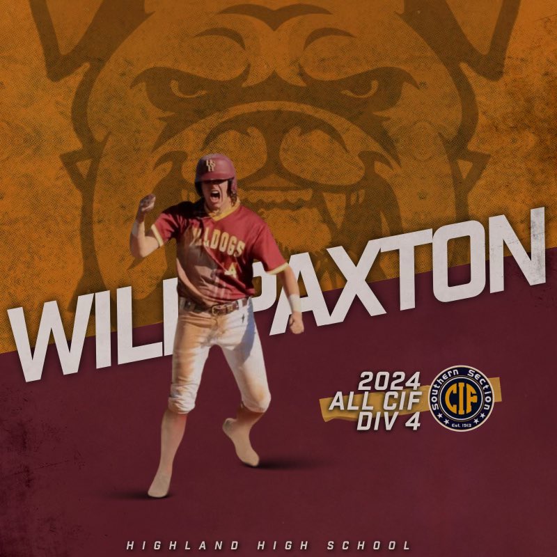 HHS_Bulldogs1's tweet photo. Congratulations to 
Class of 2024 #14 William Paxton on being selected to the 2024 All CIF Southern Section Division 4 1st Team https://t.co/6lsHGy5XgI