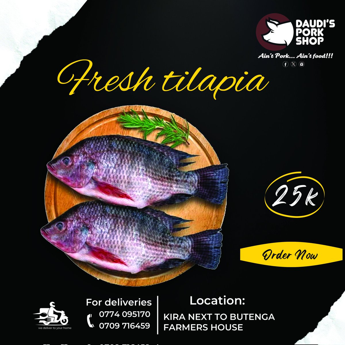 daudiporkshop's tweet photo. Fresh tilapia for tomorrow, we also do deliveries. https://t.co/br5LGtIBNy