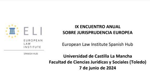 Hoy se celebra el IX encuentro Jurisprudencia Europea en <a href="/uclm_es/">Universidad de Castilla-La Mancha</a>, en el que intervienen los registradores Teresa Touriñán <a href="/ELI_Spanish_Hub/">ELI Spanish Hub</a>, Germán Gómez, José Pau, Cecilia Sánchez, Pau Cuquerella, Emilio Esteban-Infantes, Beatriz Zamora y <a href="/AnaGAdeva/">Ana</a> en mesas de #DerechoRegistral