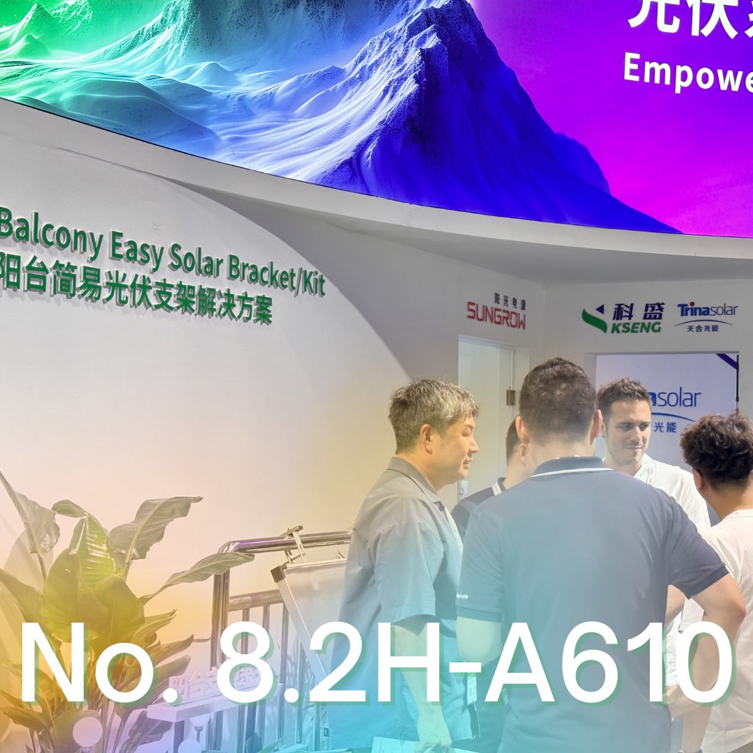 KsengNewEnergy's tweet image. 💥Step into the excitement of #SNEC2024 Day Two! Discover the innovative and practical solutions for household solar mounts at Kseng booth📍8.2H-A610. Join us and experience the buzz NOW! 

#Solarrack #Solarmount #Solarpower #Solarenergy