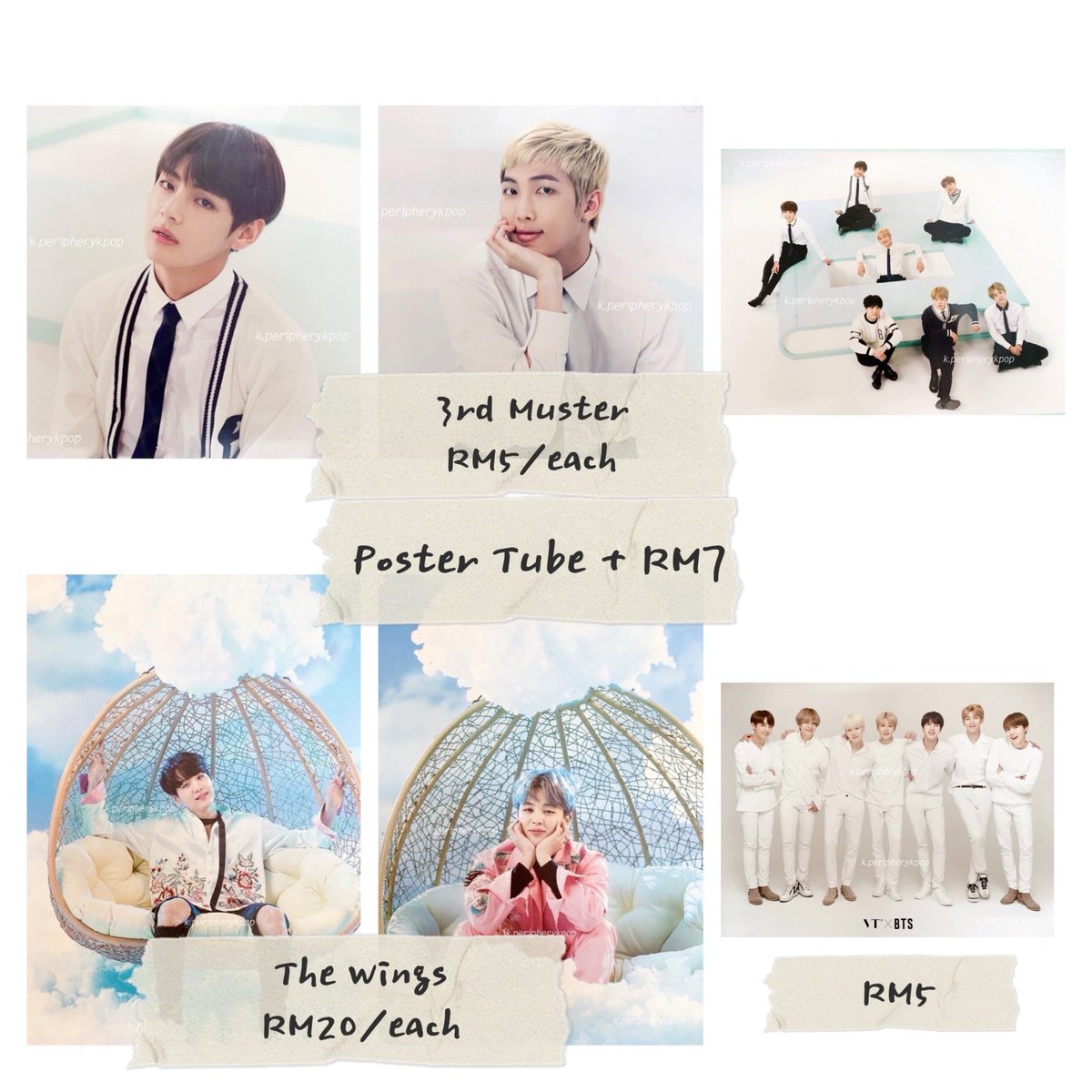 k_periphery's tweet image. BTS Official Poster

Price in pic, + Poster Tube RM7
postage RM8(WM)

#bts