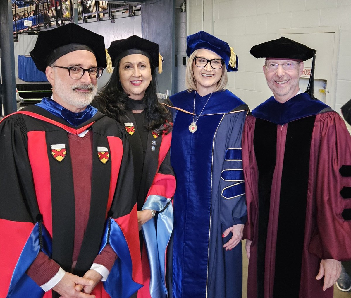 gouldjonb's tweet photo. A gaggle of deans from @Social_Ecology, @CTSA_UCIrvine, @ucisocsci, and @UCIEducation ahead of the Nuestra Graduacion ceremony today at @UCIrvine. Hundreds of graduates and their families waiting to celebrate! https://t.co/O1a9UtoVV6