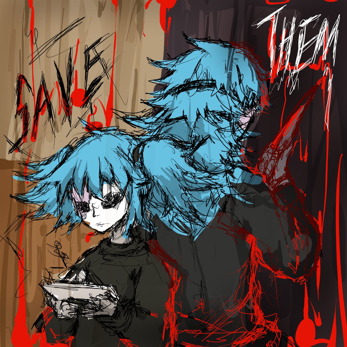 wngwirn53059521's tweet photo. #sallyface #salfisher #sally_face #sketchbook
You have no choice.... The first picture I paint for Sal ! https://t.co/9nTJfTdd3V