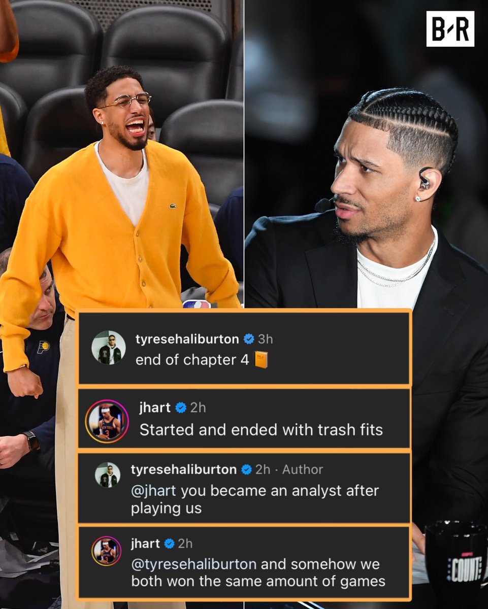 BleacherReport's tweet photo. Hali and Josh Hart's back-and-forth in Tyrese's IG comments 😅 https://t.co/7pSO7obgLp