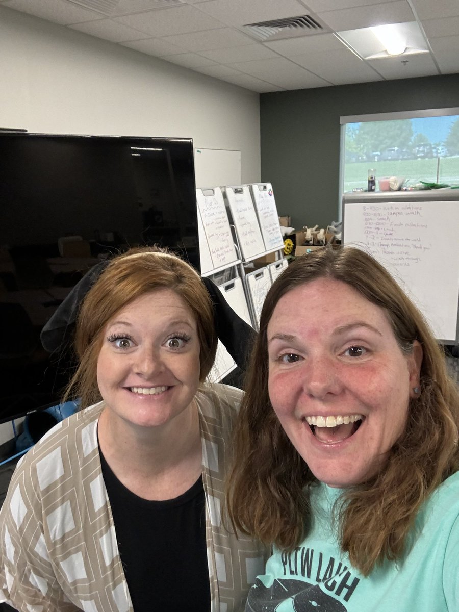 SandTEduc's tweet photo. Dr. Michelle Schwartze and Jessika Zink Cook trained some Rolla elementary teachers in Project Lead the Way Launch on Wednesday. They are ready to go teach STEM! #STEMearly #PLTWLaunch https://t.co/TJkBIRpmRx