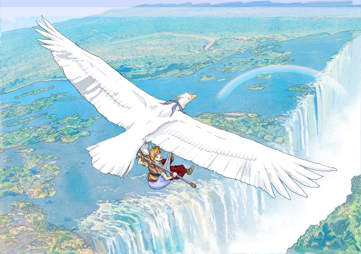 FantasyAnime's tweet photo. Back in 2021, the artist for Terranigma, Kamui Fujiwara, posted a bunch of new artwork for this great SNES classic https://t.co/Y7QfwKEcIf