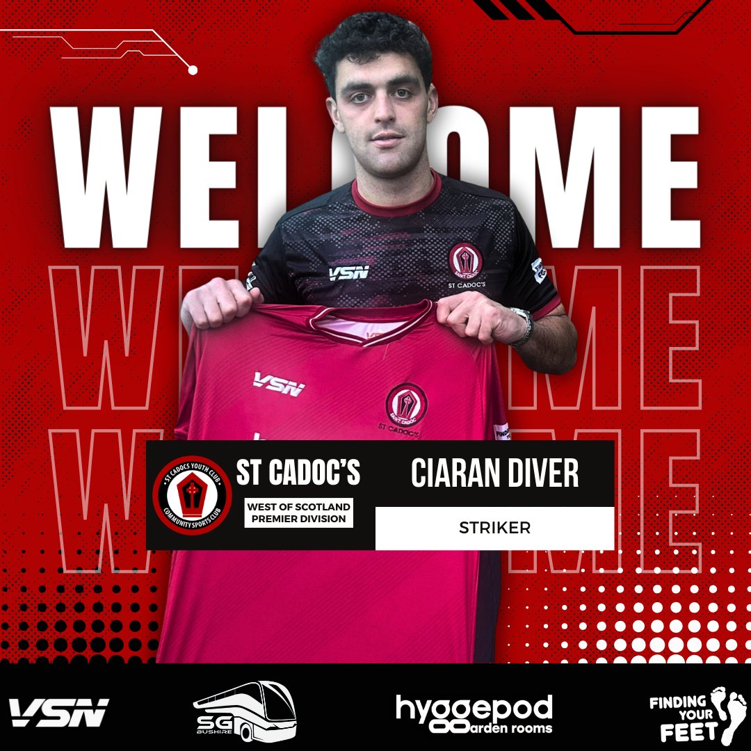 🇾🇪CIARAN DIVER ✍️🇾🇪

The Club are delighted to announce the signing of striker, Ciaran Diver, pending SFA approval.  

The former Celtic Youth, Stranraer, and Edinburgh City starlet scored 43 goals for West of Scotland Premier Division Champions, Beith Juniors, last season.