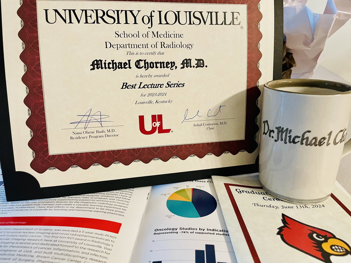 Honored and privledged to have been gifted the award of “Best Lecture Series” by my residents at <a href="/UofLRadiology/">Louisville Radiology</a>! Translating the #IR Angio suite to the classroom was a noble challenge and worth the effort for our profession. #GoCardsIR <a href="/uoflmedschool/">UofL Med School</a> <a href="/UofLHealth/">UofL Health</a>