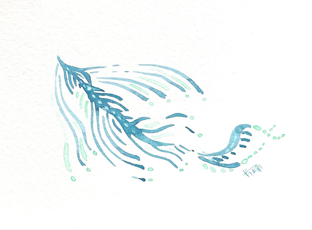 「#暑いのでひやっとする絵を貼る 」|ドラ水彩のイラスト
