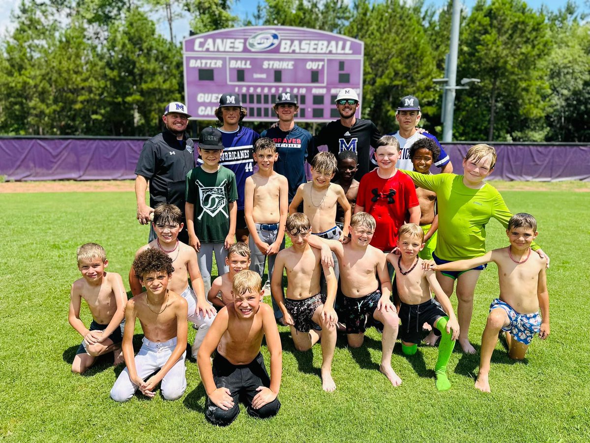 DiamondCanesMHS's tweet photo. 2024 Elementary Kids Camp is in the books!! These 16 kids worked their tails off over the course of three days! Excited for the future of Hurricane Baseball!! I think their favorite day was probably water day!! #CaneNation #FutureCanes
Glad to have current Hurricanes help lead! https://t.co/7Ie9HDf9Xb