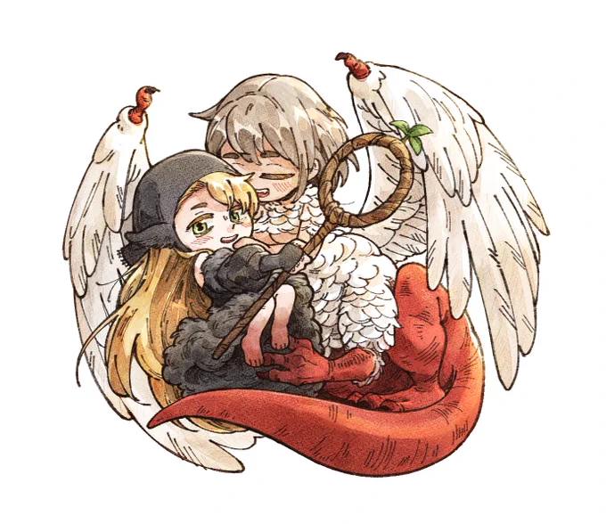 happy farcille thursday~  possible design for a charm in the late summer?? #dungeonmeshi #dungeonmeshispoilers 