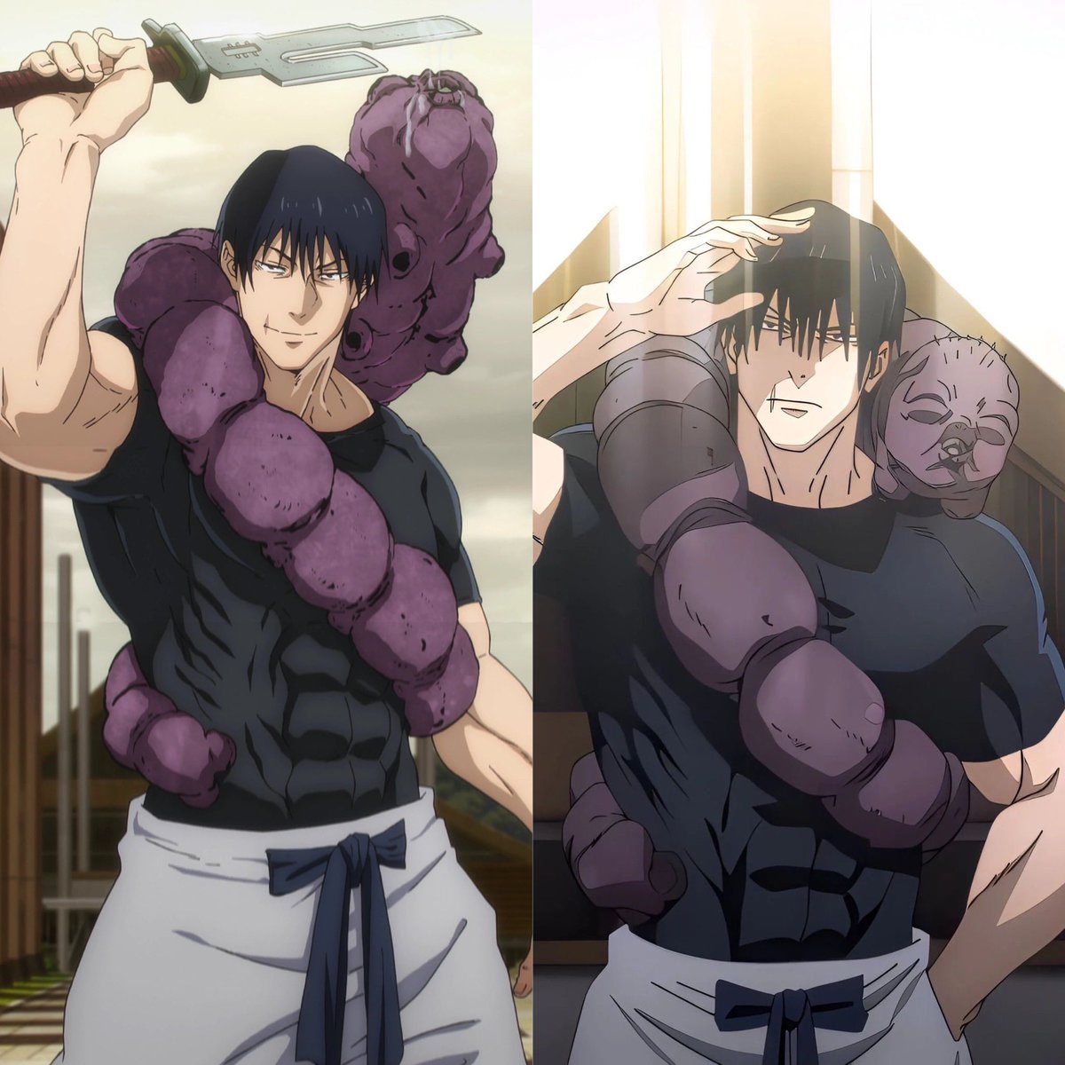 duskgumi's tweet photo. toji was really out here looking like this but killing kids for money. he could’ve been making bank on onlyfans https://t.co/eKKEx46fhr