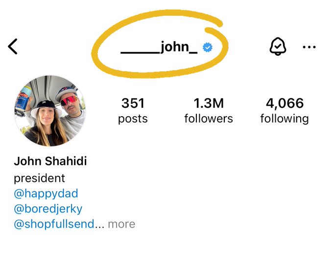 Instagram changed my username today to this bootleg name after having @john on there for the past 4 years