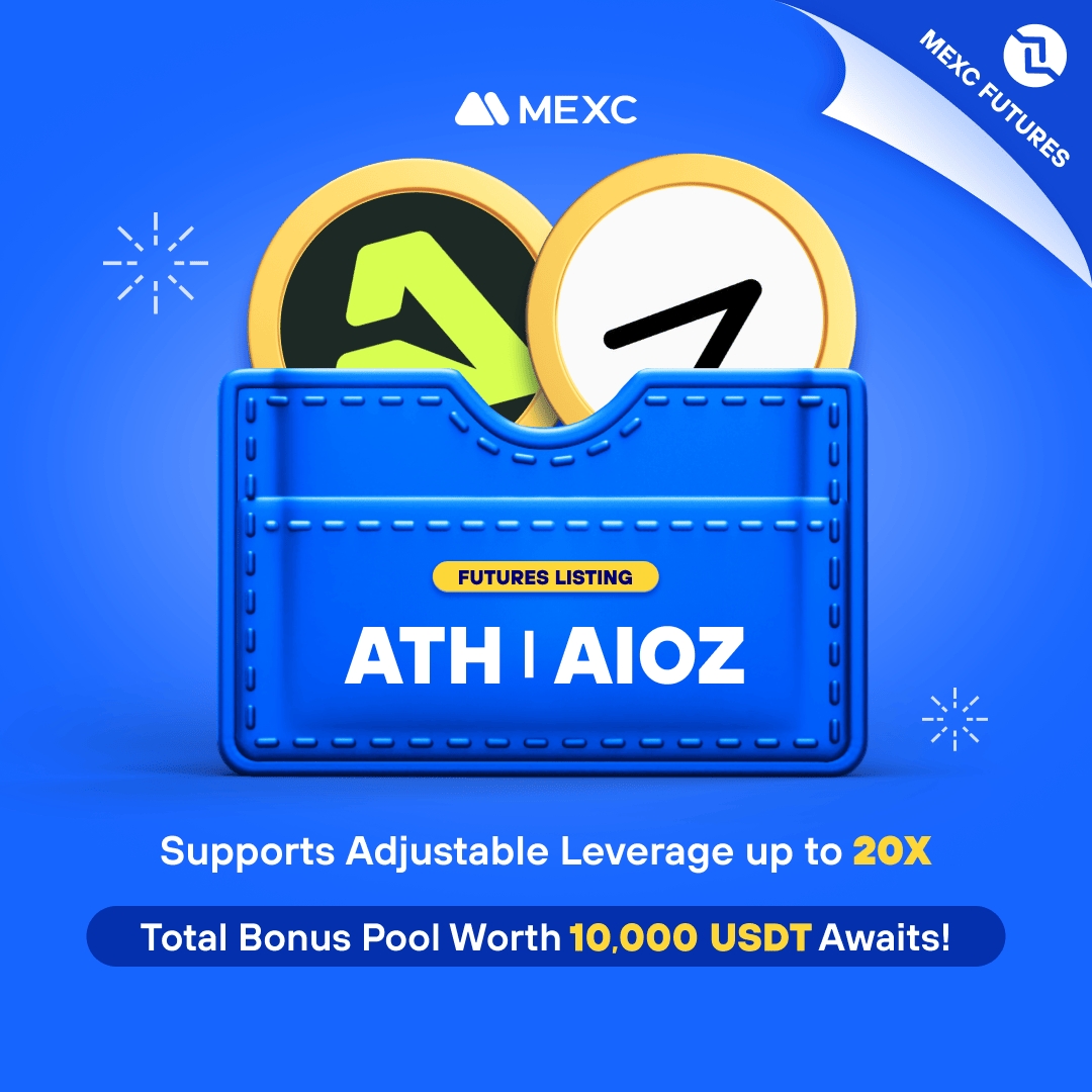 🚀$ATH/USDT &amp; $AIOZ/USDT Futures Now Listed on #MEXC - Trade to share a 10,000 $USDT futures bonus pool! Check out the event

Check out the event👇 
mexc.com/futures-activi…

#ATH #AIOZ #MEXCFutures