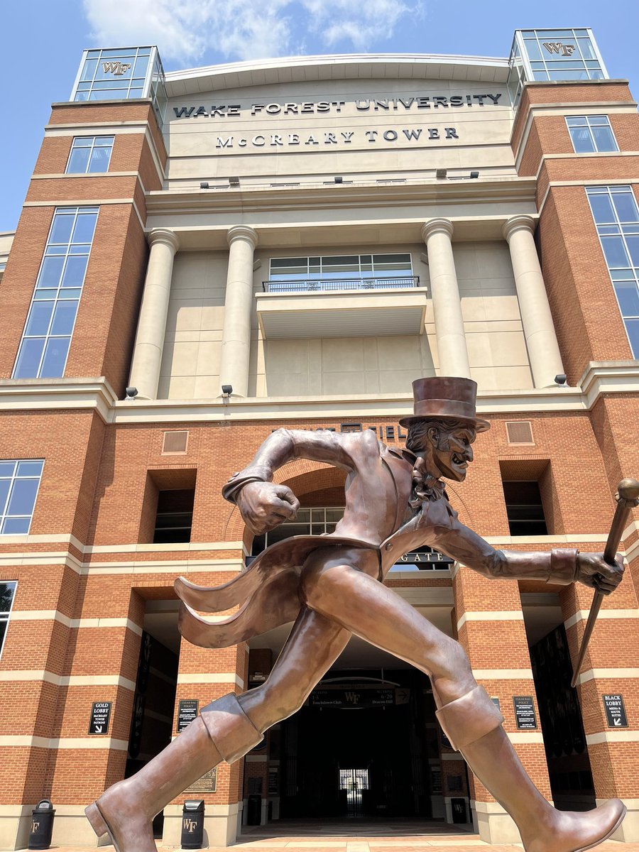 Thank you to <a href="/WayneLineburg/">Wayne Lineburg</a> and <a href="/WakeFB/">Wake Forest Football</a> for the invitation to camp! I was able to get some great coaching points and quality reps.<a href="/coachBGentry/">Brandon Gentry</a> <a href="/HopewellAD/">HopewellHS Athletics</a> <a href="/hopewell_fb/">Hopewell High School Football</a> <a href="/Hold_2017/">David L. Harrison (The H.O.L.D Guy)</a>