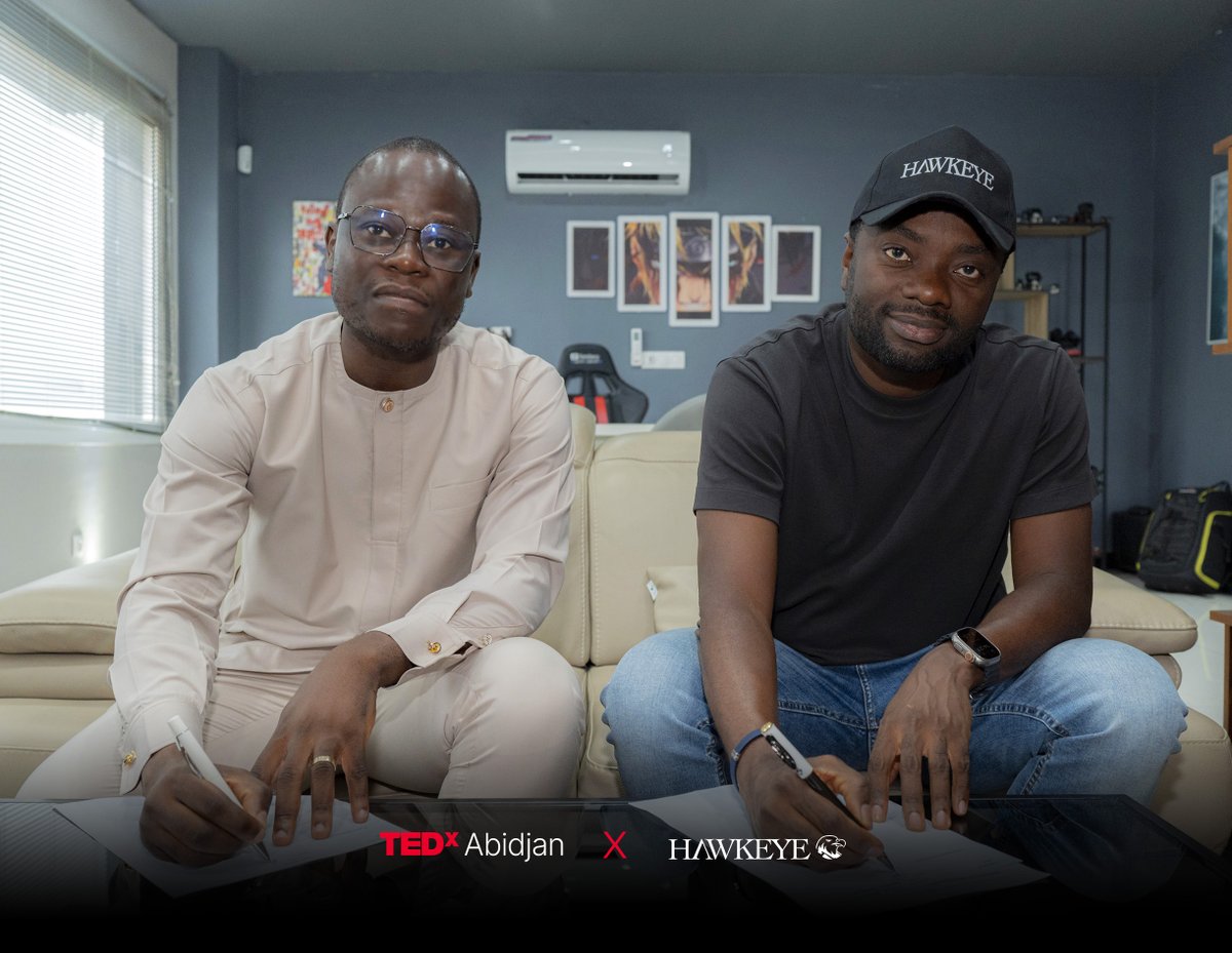 #TEDxAbidjan Jour J-50
Nous sommes heureux de vous annoncer la signature d'un protocole d'accord entre Hawkeye Group et <a href="/TEDxAbidjan/">TEDxAbidjan</a> . 
TEDxAbidjan est une adaptation locale de la conférence américaine TED. La 10eme édition se tiendra le 04 Aout 2024 dès 15h au Sofitel Abidjan.