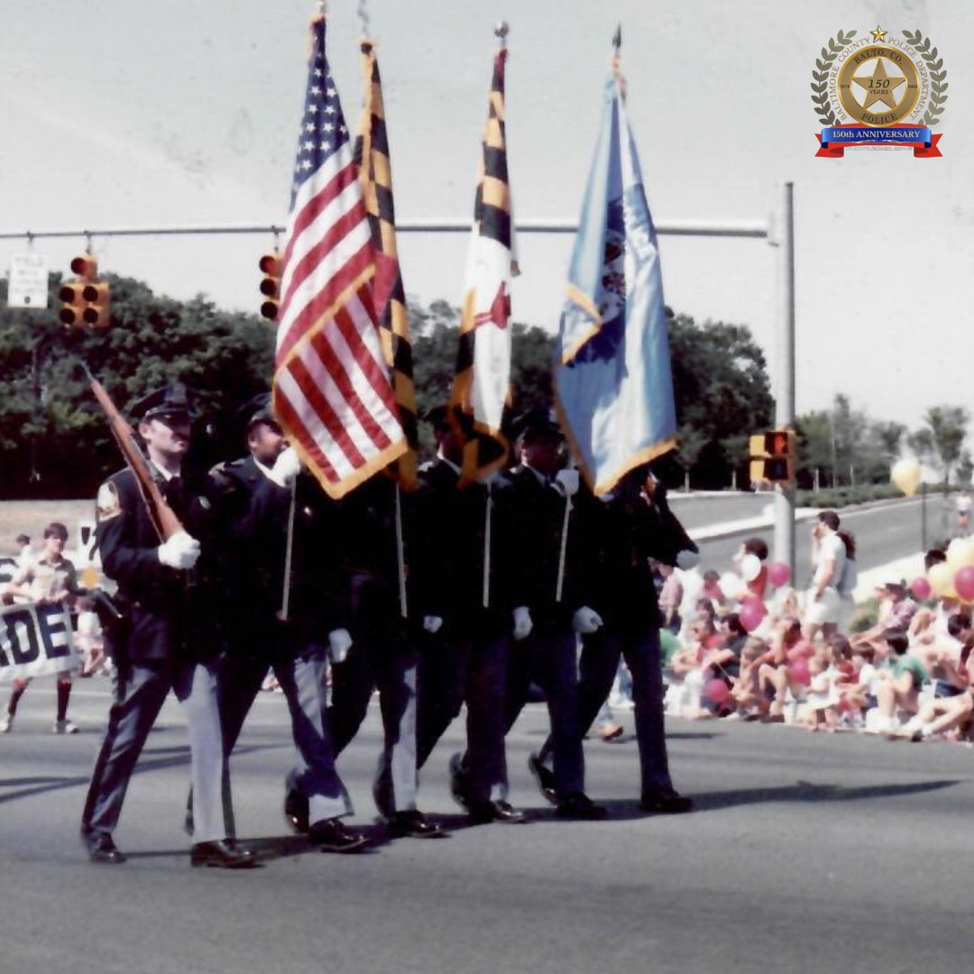 BaltCoPolice's tweet photo. #ThrowbackThursday: In preparation for Flag Day, we share these historic photos of #BCoPD's Honor Guard. Which is your favorite? #150thanniversary #history #baltimorecounty #baltimorecountypolice https://t.co/MxE1nSSIlU