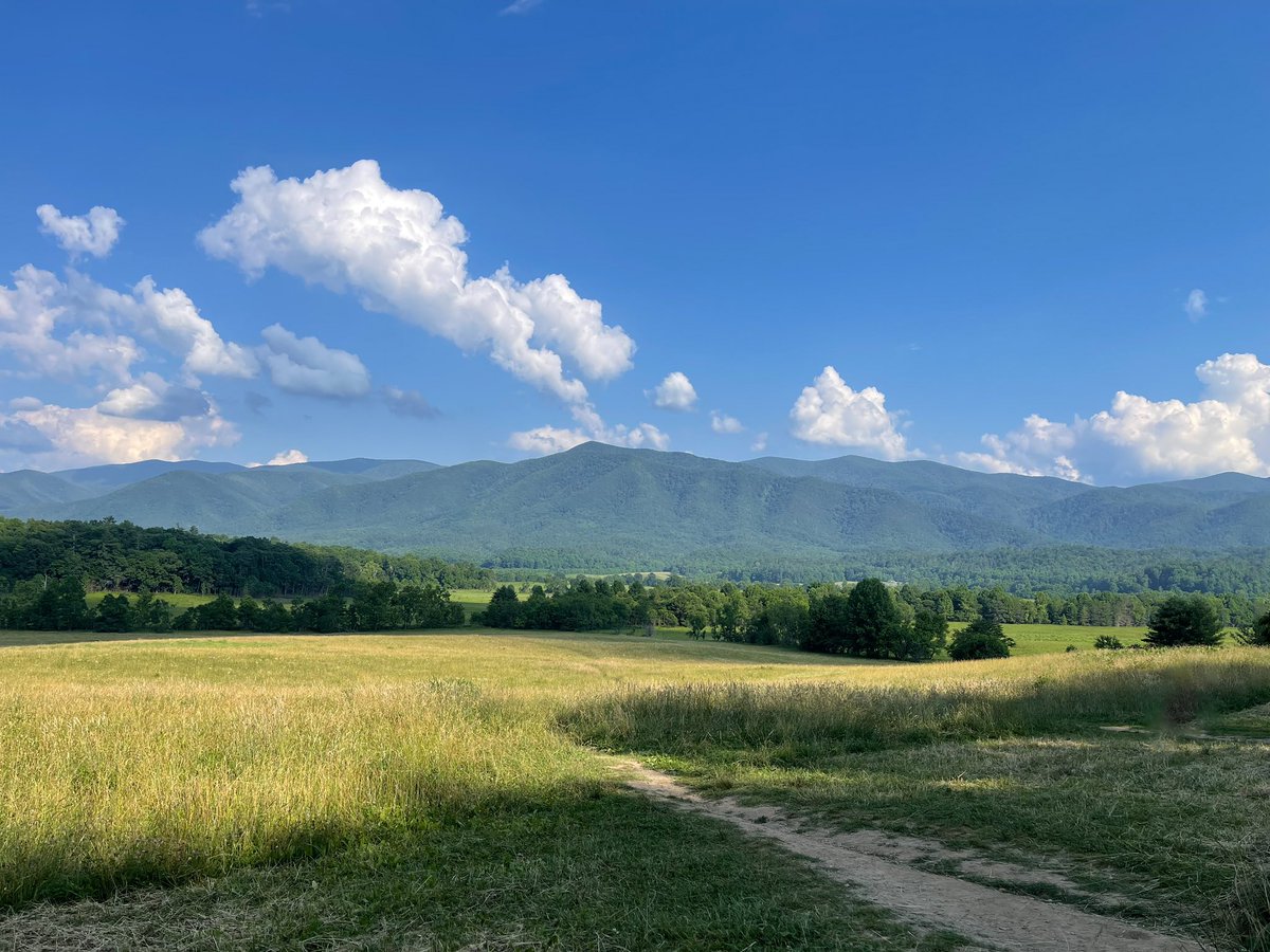 sakins83's tweet photo. Cades cove today @spann https://t.co/i3DuUWFlGJ