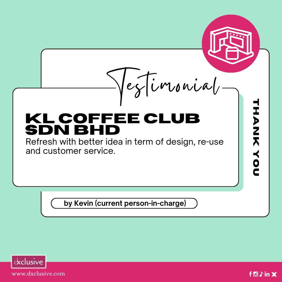 dxclusive_my's tweet image. Discover how our client transformed their business with our service𓍯𓂃𓏧♡ #exhibition #boothsetup #boothdesign #contractor #clienttestimonial #dxclusive_malaysia