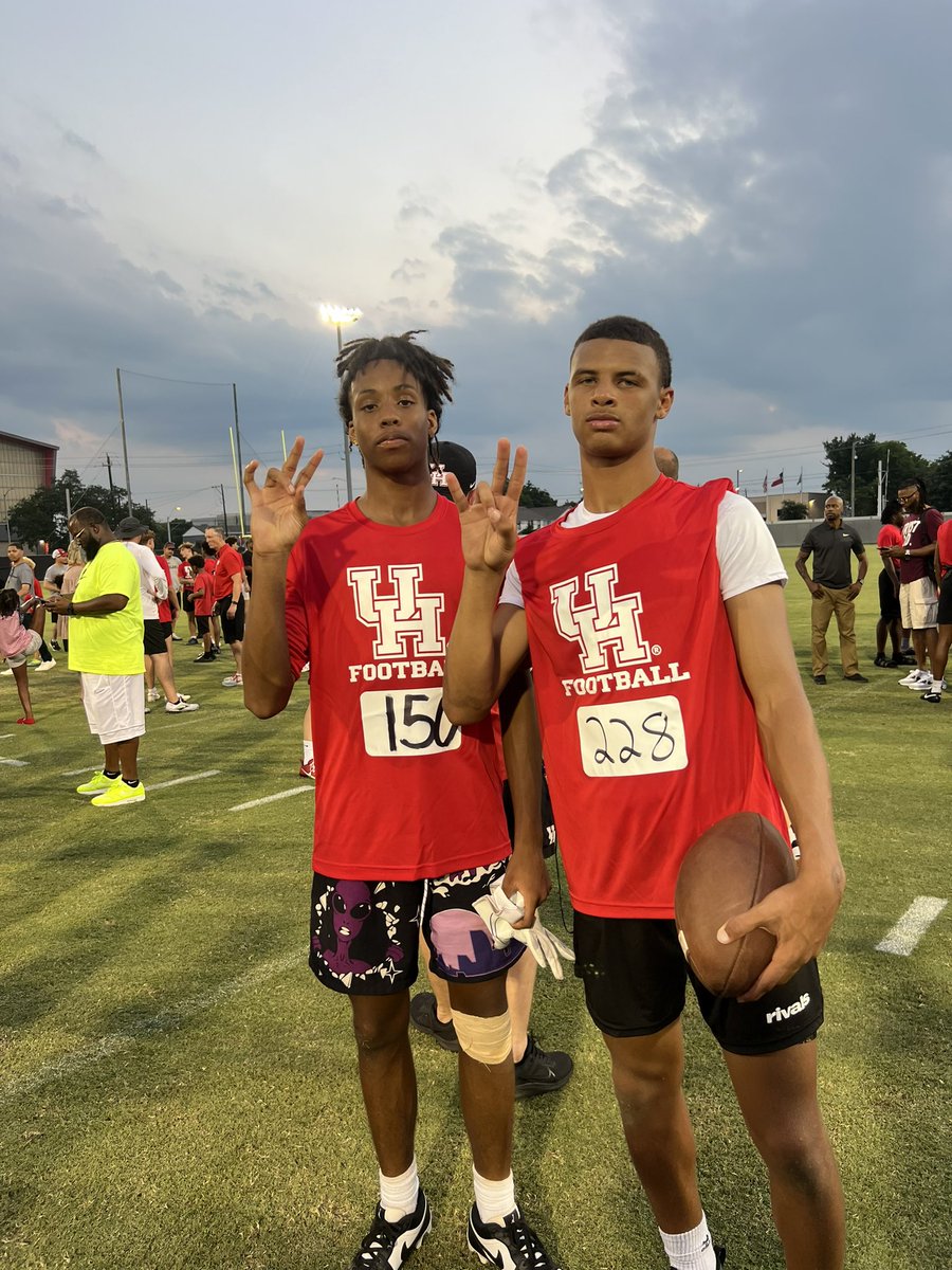 Me and <a href="/RocketRasheed/">Isaiah “Rocket” Rasheed ‘27 ATH/WR</a> had a great camp today! <a href="/UHCougarFB/">Houston Football</a> <a href="/craig_stump/">Craig Stump</a> <a href="/Joshuwastump/">Coach Stump</a> <a href="/AHSEagleFB/">Atascocita High School Football</a> <a href="/DuloRasheed/">Abdul Rasheed</a> <a href="/blaylock_23/">Derrick Blaylock</a>
