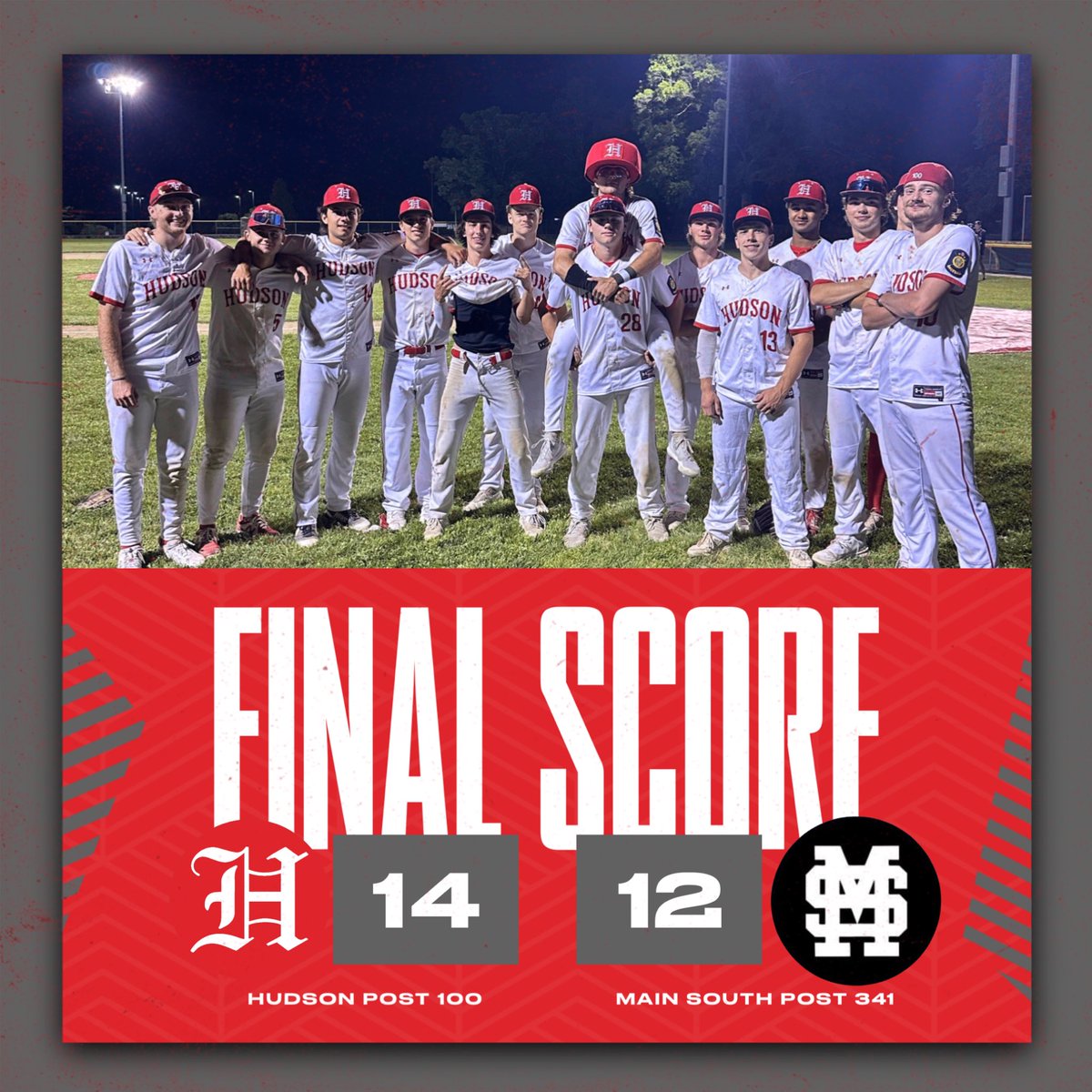 HudsonPost100's tweet image. Team win tonight for the boys to improve to 2-1 in the league. Chase Donahue goes back to back for the #BigHat tonight with a 4/4, 2 2B, SB, 3 RBI effort. Chase Barrett gets big hat honorable mention with 4 hits, a 2B and 3 RBI. Dan DeMirjian also doubled and drove in 2.