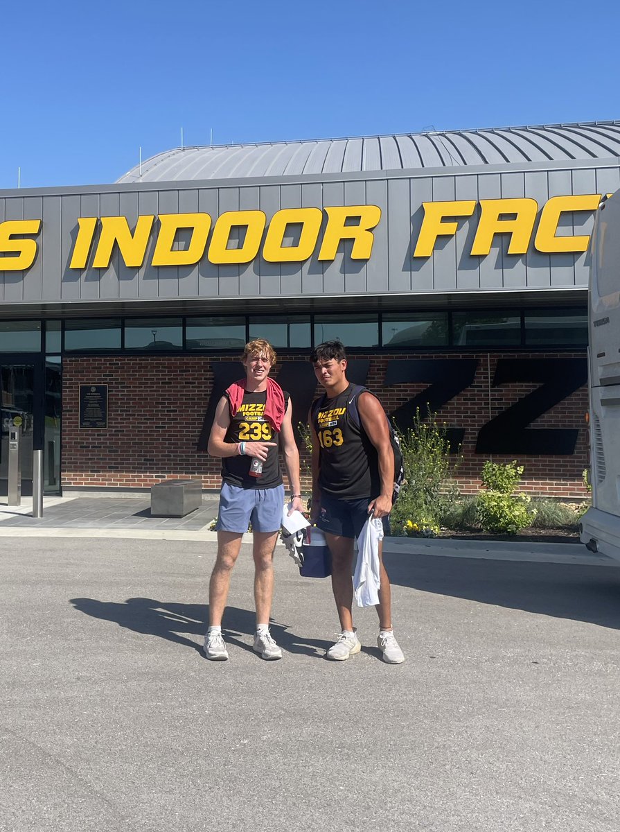ZiahH1ll's tweet photo. Had a good time at the @MizzouFootball camp today! i’m very grateful for the opportunity to be there and compete! @CoachErikLink https://t.co/0TQ75B6iJM