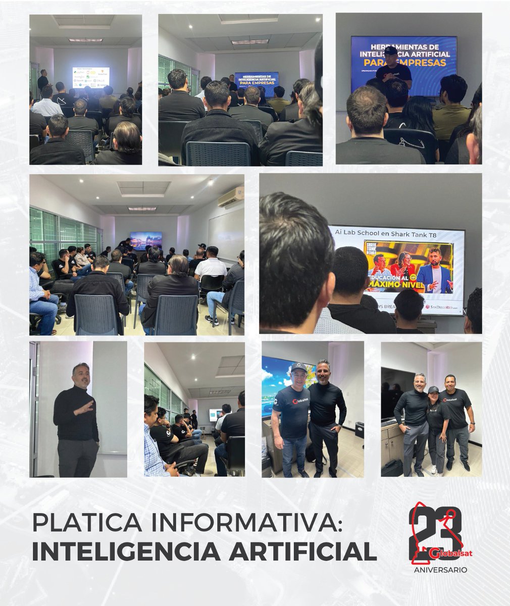 🤖 Emocionante platica de Inteligencia Artificial con Hugo Cen
🤩 Gracias por presentarnos grandes herramientas para seguir creciendo como empresa y en lo individual