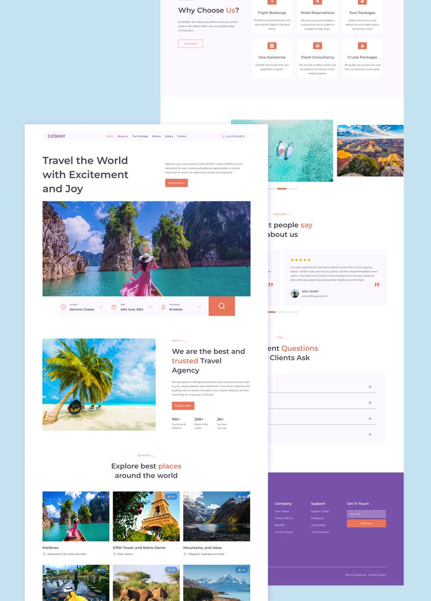 innocentcreates's tweet photo. Hey Guys👋. So  I worked on a landing page for a Travel agent Company. You can check it out. #designcommunity, #productdesign, #UIUXDesign, #Designtwitter,  @hackSultan , @Daviowhite , #Tech_UK, @dnaijatechguy, @Figmaboy2024 https://t.co/ROXBRL3B8x