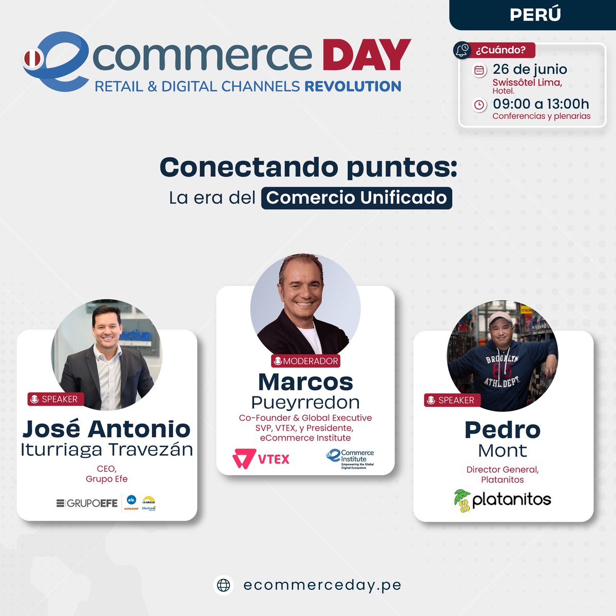 eCommerceDay's tweet photo. 🇵🇪 LA ERA DEL COMERCIO UNIFICADO: Cómo las empresas exitosas están integrando sin fisuras sus canales de venta para proporcionar a los clientes una experiencia de compra adaptada a sus necesidades.
📲 ¡Adquiere tu entrada! https://t.co/KxyzXy8d0k
#eDayPE #DigitalCommerce https://t.co/YaNLRcn0tv
